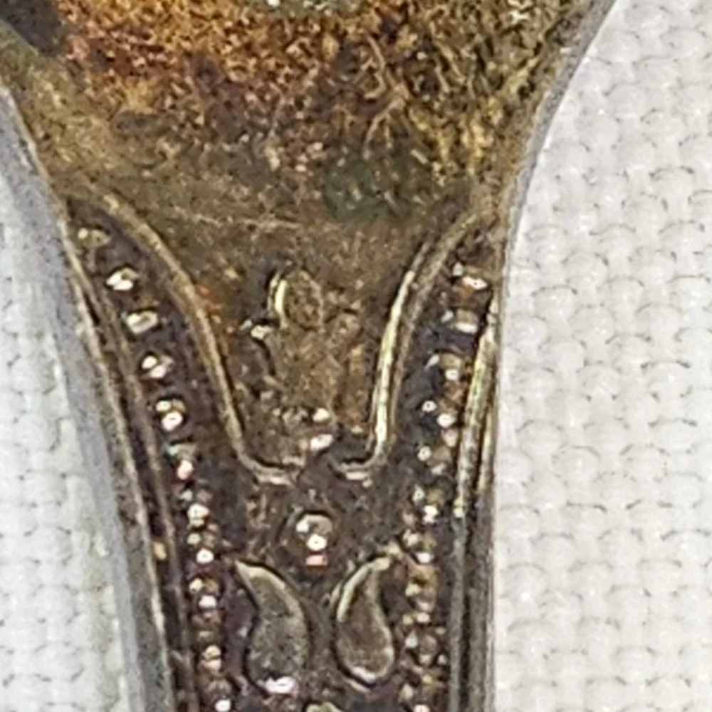 Vtg WA‎ Sheffield England EPNS Shell Salad Servers Spoon Fork Set Silver Plate